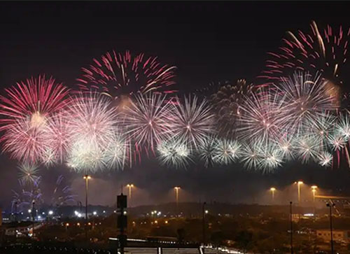 鲁甸县焰火晚会